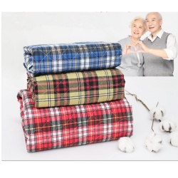 Reusable Washable Plaid Underpads for Incontinence, Bed Protection, Potty Training